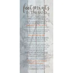 Dexsa Footprints&hellip;New Horizons Wood Plaque