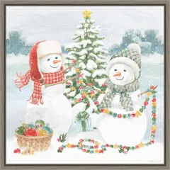 Snow Day II by Beth Grove Canvas Art Framed