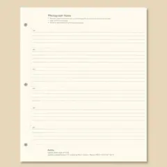 Gallery Leather Photo Album 4x6-3 Ring Binder Photo Album, 60 Pages for 120 Photos, Fillable, Can Fit 8x10 and 5x7 Photos, Handcrafted - 11.75 x 10.5 " Notes item #14697