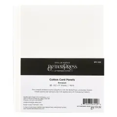 Spellbinders BetterPress Letterpress 8.5"x11" Cotton Sheets-Porcelain 25/Sheets