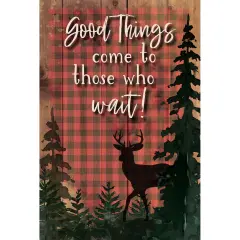 Dexsa Good Things Wood Plaque with Easel and Hangar