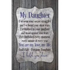 Dexsa My Daughter...New Horizons Wood Plaque