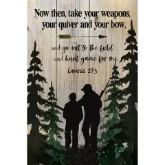 Dexsa Now Than Take-Boy Wood Plaque with Easel and Hangar