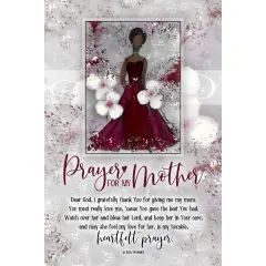 Dexsa Prayer For My Mother Whispers of the Heart 6"x9" Wood Plaque with Hanger and Easel