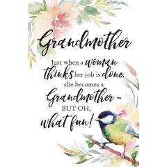 Dexsa Grandmother Woodland Grace Series 6" x 9" Wood Plaque with Easel