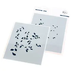 Pinkfresh Studio Stencils 4.25"X5.25" 2/Pkg-Delicate Foliage