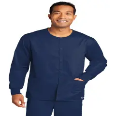 Jackets and Lab Coats for Ultimate Comfort and Style-with our stylish scrub apparel and clinical uniforms | Redefine nursing scrubs and embrace lab coat fashion for a blend of comfort and trendsetting elegance | RADYAN&reg; Navy