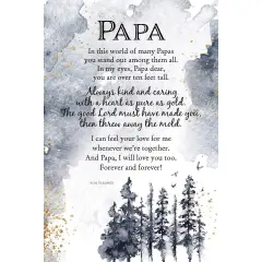 Dexsa Papa Inspirational Wood Plaque 6 inches x 9 inches
