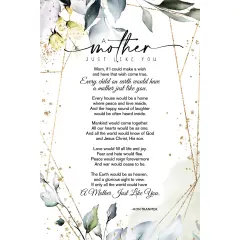 Dexsa A Mother Just Like You Inspirational Wood Plaque 6 inches x 9 inches