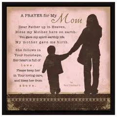 Dexsa Prayer..My Mom Wood Frame Plaque with Easel