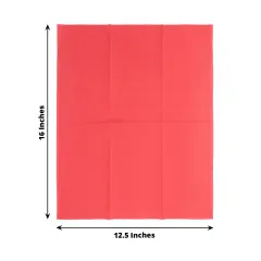 50 Plain Soft 2 Ply Dinner Table Cocktail Paper NAPKINS Red