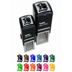 Espresso Machine Coffee Self-Inking Rubber Stamp Ink Stamper Yellow