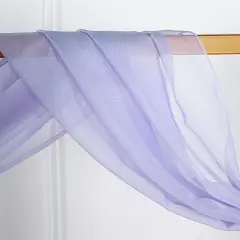 18 feet Sheer Organza CURTAIN Panel BACKDROP Drape Lavender