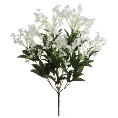 19-Inch White Gypsophila Bushes - 3-Pack with 12 Silk Sprays & Lush Foliage, Ideal for Centerpieces & Bouquets - All-Season Floral Decor, Floral Home by Artificial Flowers