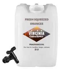 Fresh Squeezed Oranges Fragrance Oil (Our Version of the Brand Name) (25 LB Tote with Spigot) for Candle Making, Soap Making, Tart Making, Room Sprays, Lotions, Car Fresheners, Slime, Bath Bombs, Warmers&hellip;