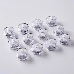 12 pcs Warm White LED Small Submersible Lights