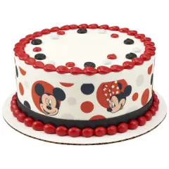 Mickey Mouse and Minnie Mouse Edible Cake Topper Image Strips