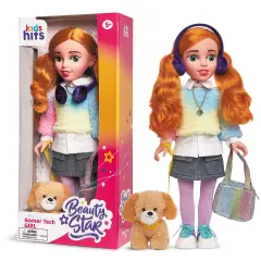 Beauty Star Dolls: Gamer Tech Girl. Where Fashion, Fun, and Furry Friends Unite!