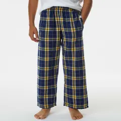 Boxercraft&reg; Fabrication Youth Flannel Pants Navy/ gold