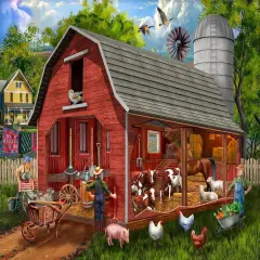 Sunsout The Old Red Barn 1000 pc Jigsaw Puzzle 23037