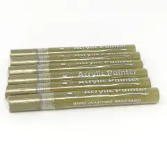 Assorted Acrylic Paint Marker Set 6pcs Gold