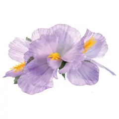 New Purple Adult Luau Hawaiian Flower Hibiscus Costume Accessory Hair Clips