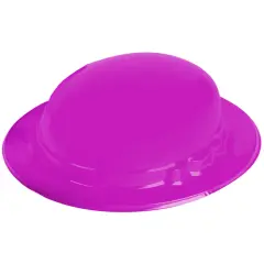 Child's Purple Plastic Gentleman's Bowler Derby Hat Costume Accessory