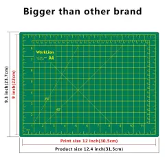 9" x 12" Art Self Healing PVC Cutting Mat, Double Sided, Gridded Rotary Cutting Board for Craft, Fabric, Quilting, Sewing, Scrapbooking Project&hellip;