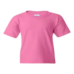 Gildan&reg; Heavy Cotton Youth Short Sleeve Crew-Neck T-Shirt Azalea