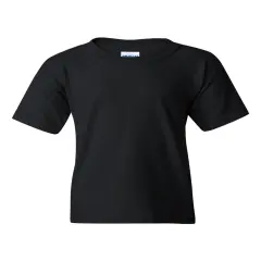 Gildan&reg; Heavy Cotton Youth Short Sleeve Crew-Neck T-Shirt Black
