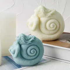 34 Pcs Succulent Candle Mold Succulent Mold Succulent Resin Mold Clay Mold Jewelry Resin Casting Mold Candle Making Molds Craft Supplies 3D Mold Silicone Mold for Resin Casting Mold Conch