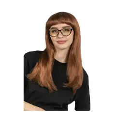 Villainess Adult Auburn Costume Wig