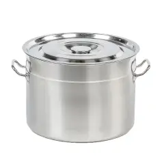 Lehman's Stainless Water Bath Canner Stockpot with Canning Rack 20 Quart