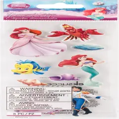 EK Success Disney Dimensional Stickers - Little Mermaid, 7pcs