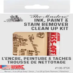 The Masters(R) Ink, Paint & Stain Remover Clean Up Kit-Kiss-Off & The Masters Soap