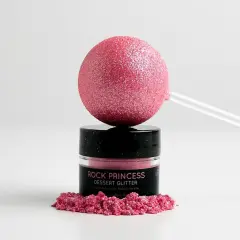 Shine Dessert Glitter: "Rock Princess" - Hot Pink Edible Dessert Glitter