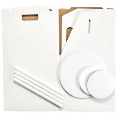 Stacked 2-Tier Round 6" & 8" Cake Structure Set