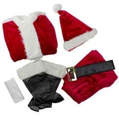 Fun World Red and White Regency Plush Santa Claus Adult Christmas Costume - Plus Size