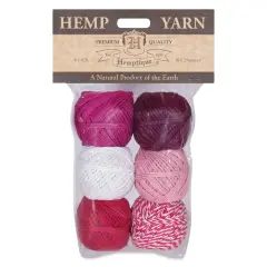 Hemptique Hemp Yarn Bon Bons - Love Colors, Set of 6