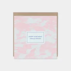 Happy Birthday Elegant Card, Art Card,