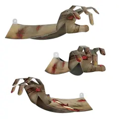 Beistle - 3-D Zombie Hands - 15" - 12 Pack