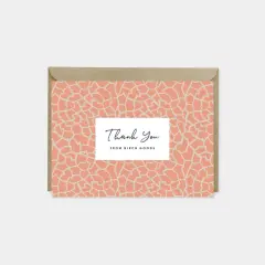 Cracked Terracotta Custom Thank You Card IX