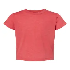 BELLA + CANVAS&reg; Toddler Triblend Crewneck Short sleeve Tee Red Triblend