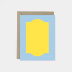 Neo Shape Art Card, Flat Card, Postcard,