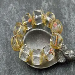 *10* 10mm Crystal Picasso Center Cut Cruller Beads