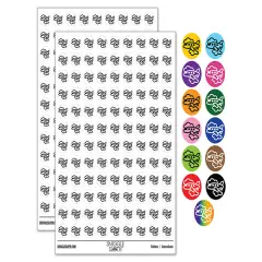Airplane Flying Through Clouds Travel Trip 200+ 0.50" Round Stickers Black