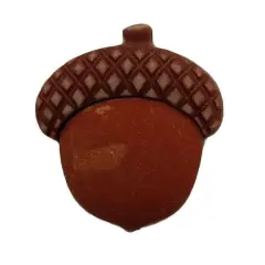 Buttons Galore and More 3D Bulk Buttons - Acorn - 25 Buttons