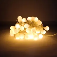 Perfect Holiday 50 LED String Light Bulb With Connector Warm white