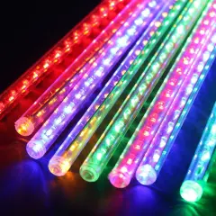 Perfect Holiday 8 Tubes Snowfall 50cm - Icicle Lights Multicolor