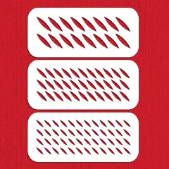 Pointed Petal Set 3-Dimensional Cake Stencil | C034 by Designer Stencils | Cake Decorating Tools | Baking Stencils for Royal Icing, Airbrush, Troweling, Molding | Reusable Plastic Food Grade Stencil for Cakes | Easy to Use & Clean Cake Stencil